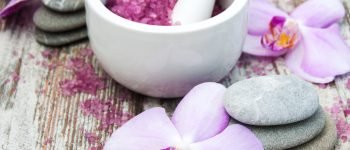 A variety of luxurious spa products designed for relaxation, rejuvenation, and self-care